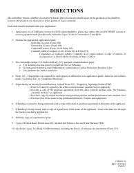Form 130 Application for Liquor License Checklist Microdistillery - Nebraska, Page 2