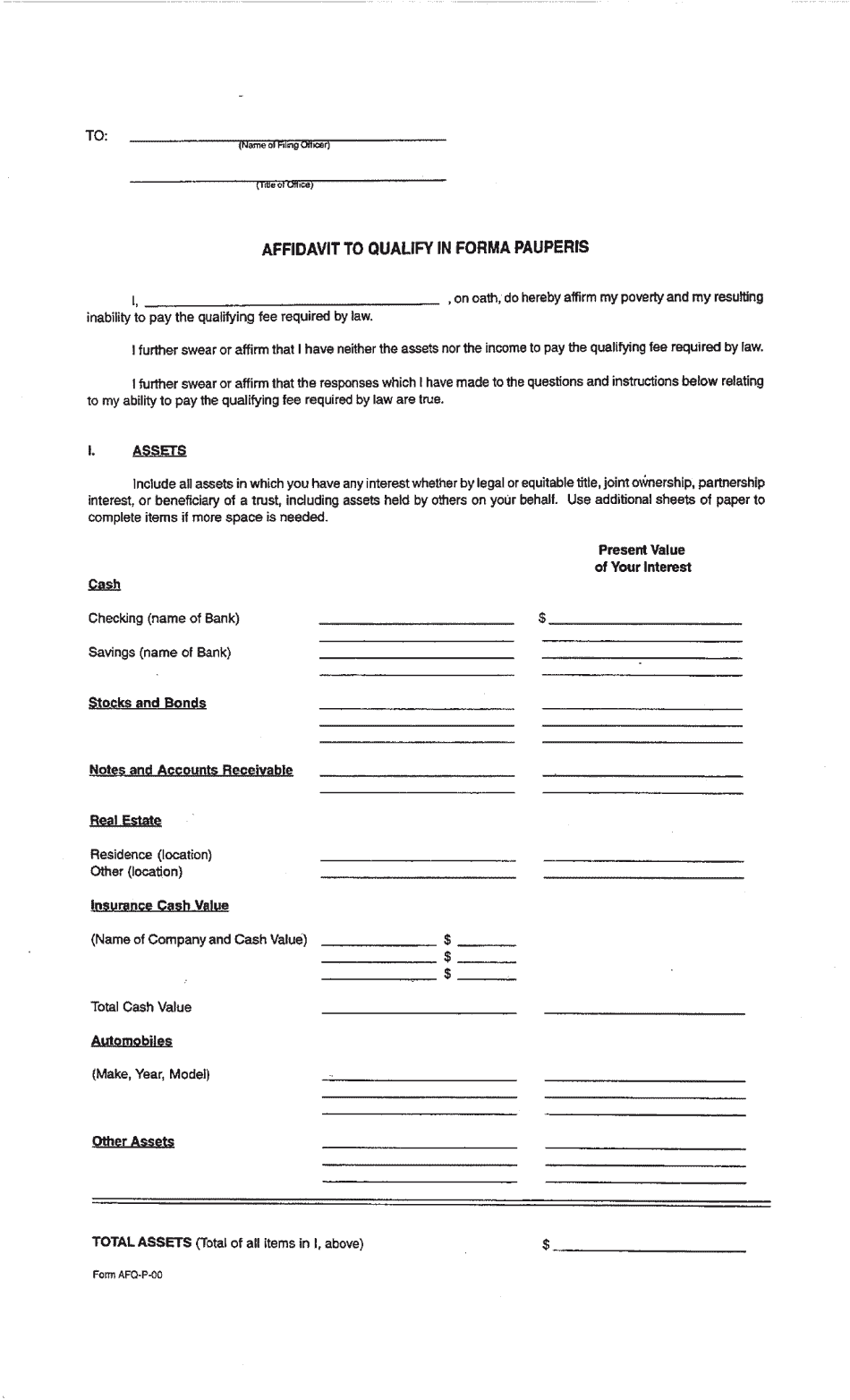 Form C-QPP-01 Paupers Petition and Affidavit - Putnam County, Georgia (United States), Page 3