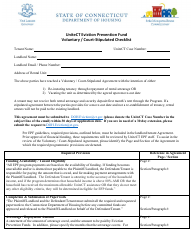 Voluntary/Court-Stipulated Checklist - Unitect Eviction Prevention Fund - Connecticut