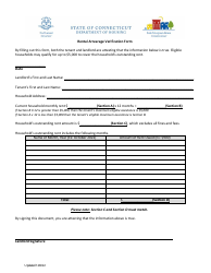 Document preview: Rental Arrearage Verification Form - Unitect Eviction Prevention Fund - Connecticut