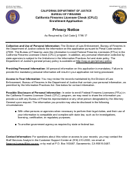 Form BOF08-301 California Firearms Licensee Check (Cflc) Enrollment Application - California, Page 2