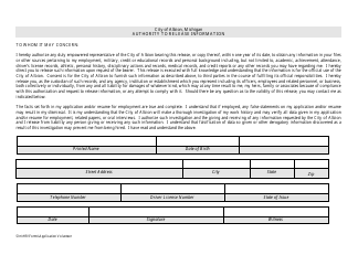 Application for Volunteers - City of Albion, Michigan, Page 2