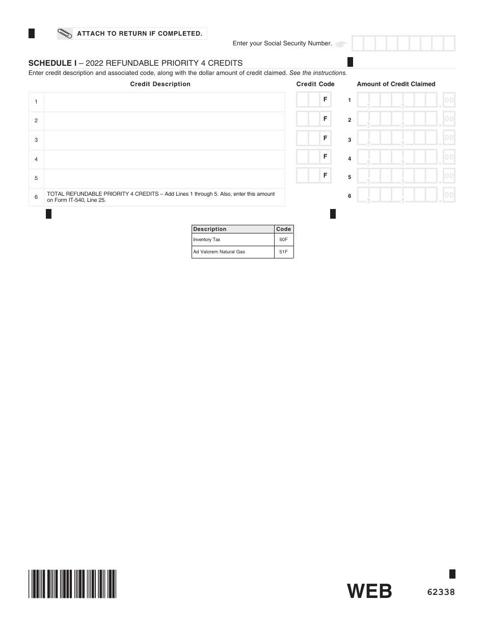 Form It 540 Download Fillable Pdf Or Fill Online Louisiana Resident Income Tax Return 2022 4412