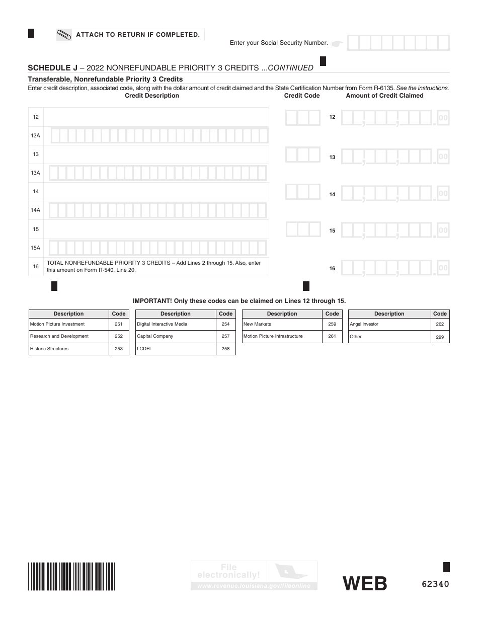 Form IT-540 Louisiana Resident Income Tax Return - Louisiana, Page 13