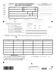 Document preview: Form IT-540B Louisiana Nonresident Income Tax Return - Louisiana