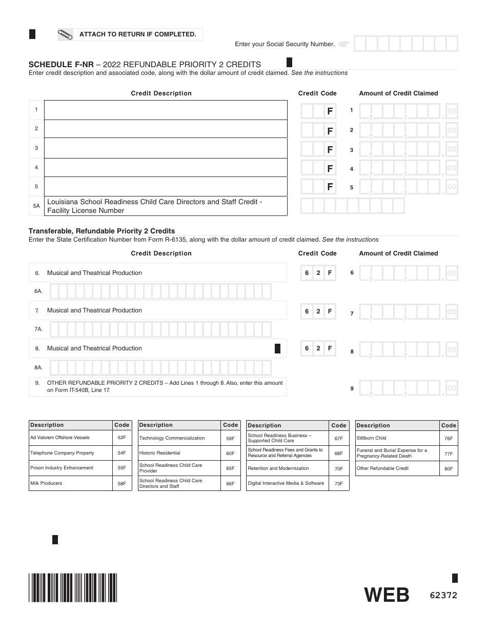 Form IT-540B Louisiana Nonresident Income Tax Return - Louisiana, Page 9