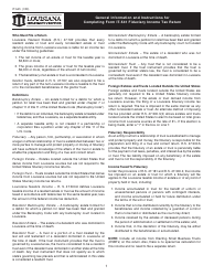 Instructions for Form IT-541 Fiduciary Income Tax Return - Louisiana
