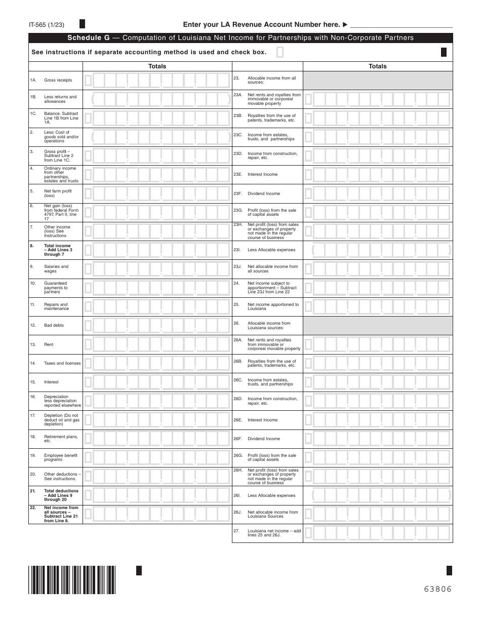 Form IT-565 Download Fillable PDF or Fill Online Partnership Return of ...