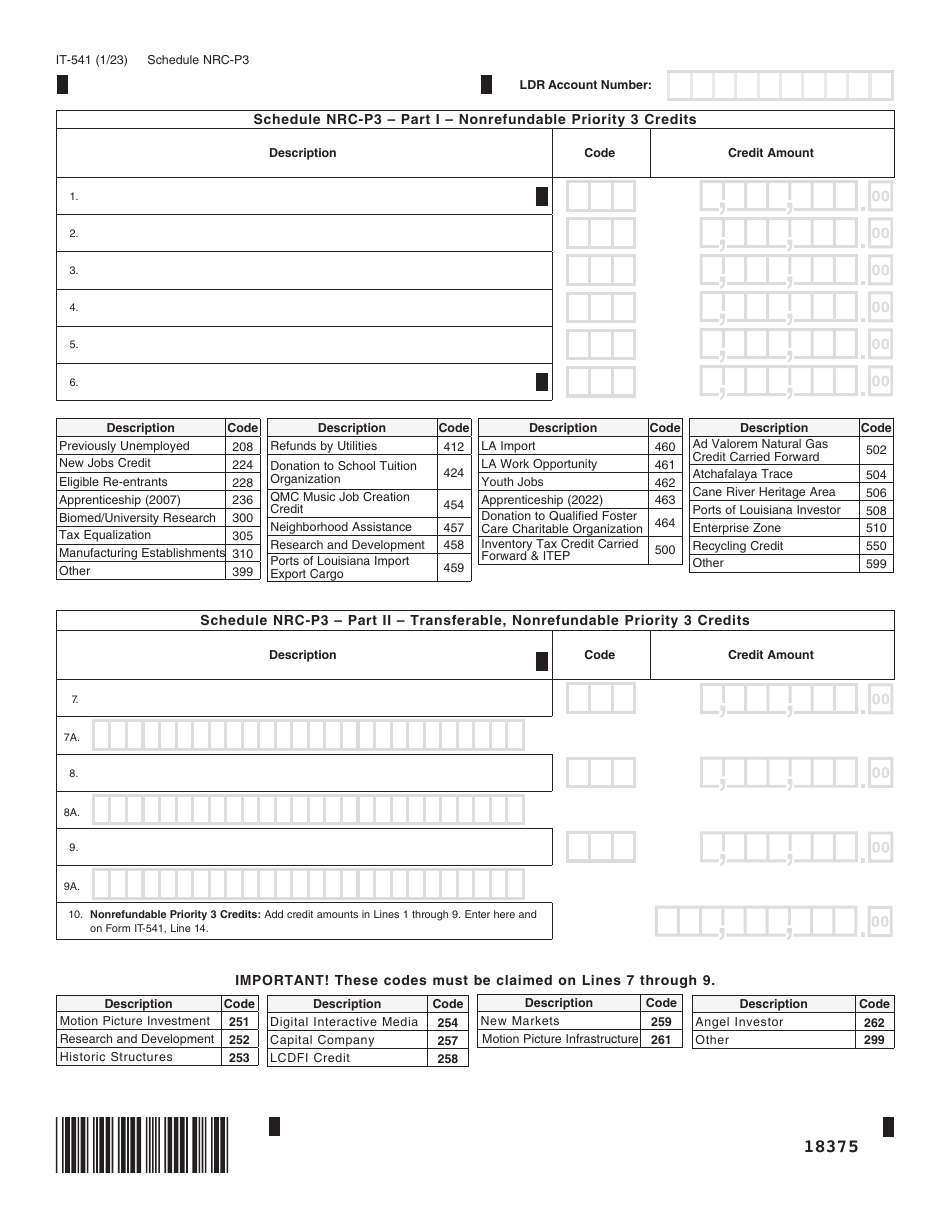 Form IT-541 Fiduciary Income Tax Return - Louisiana, Page 5