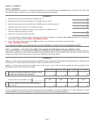 Instructions for Form R-210NR Underpayment of Individual Income Tax Penalty Computation - Nonresident and Part-Year Resident Filers - Louisiana, Page 3