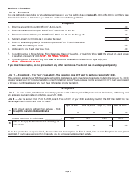 Instructions for Form R-210R Underpayment of Individual Income Tax Penalty Computation - Resident Filers - Louisiana, Page 3