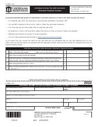 Document preview: Form R-2868V Individual Income Tax Automatic Extension Payment Voucher - Louisiana