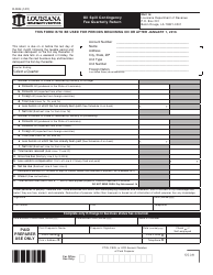 Document preview: Form R-9004 Oil Spill Contingency Fee Quarterly Return - Louisiana