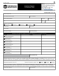 Form R-19027 Installment Request for Business Tax - Louisiana, Page 2