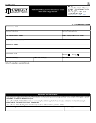 Form R-19027 Installment Request for Business Tax - Louisiana, Page 3