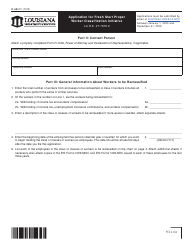 Form R-68012 Application for Fresh Start Proper Worker Classification Initiative - Louisiana, Page 2