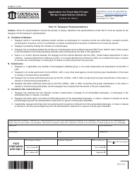 Form R-68012 Application for Fresh Start Proper Worker Classification Initiative - Louisiana, Page 3