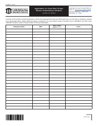 Form R-68012 Application for Fresh Start Proper Worker Classification Initiative - Louisiana, Page 4