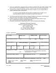 License Application for Non-facility/Vendor Employees - Rhode Island, Page 3