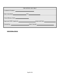 License Application for Non-facility/Vendor Employees - Rhode Island, Page 8