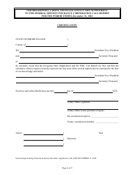 Insured Deposit Taking Financial Institution Call Report - Rhode Island, Page 6