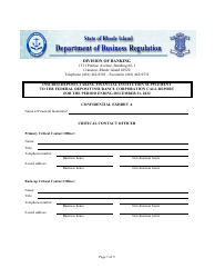 Insured Deposit Taking Financial Institution Call Report - Rhode Island, Page 7