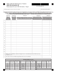 Form RI-1040 Resident Individual Income Tax Return - Rhode Island, Page 4