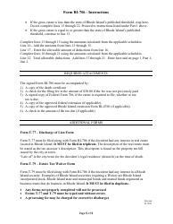 Instructions for Form RI-706 Estate Tax Return - Date of Death on or After 1/1/2015 - Rhode Island, Page 5