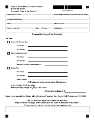 Document preview: Form RI-4506 Request for Copy of Tax Return(S) - Rhode Island