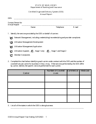 Certified Organized Delivery System (Ods) Annual Report - New Jersey, Page 2