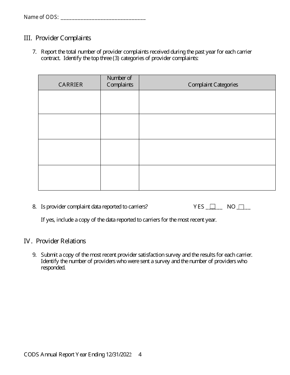 Certified Organized Delivery System (Ods) Annual Report - New Jersey, Page 5