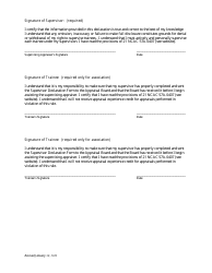 Supervisor Declaration - North Carolina, Page 2