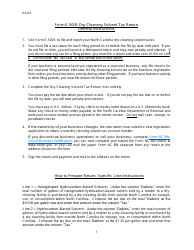 Document preview: Instructions for Form E-500S Dry-Cleaning Solvent Tax Return - North Carolina