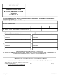 Document preview: Fictitious Business Name Statement of Withdrawal From Partnership - Sonoma County, California