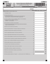 Document preview: Form 1120ME Schedule 1S Income Subtraction Modifications - Maine