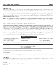 Form NYC-400 Estimated Tax by Business Corporations and Subchapter S General Corporations - New York City, Page 2