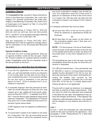 Form NYC-EXT Application for Automatic Extension of Time to File Business Income Tax Returns - New York City, Page 2