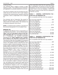 Form NYC-EXT Application for Automatic Extension of Time to File Business Income Tax Returns - New York City, Page 3