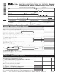 Document preview: Form NYC-2S Business Corporation Tax Return - New York City, 2022