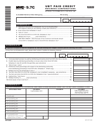 Form NYC-9.7C Ubt Paid Credit - Business Corporations - New York City