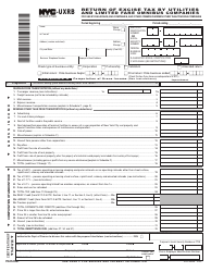 Document preview: Form NYC-UXRB Return of Excise Tax by Utilities and Limited Fare Omnibus Companies for Use by Railroads, Bus Companies, and Other Common Carriers Other Than Trucking Companies - New York City