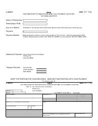Form I-1065ES Partnership Estimated Income Tax Payment Vouchers - City of Ionia, Michigan, Page 2