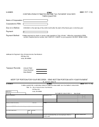 Form I-1120ES Corporation Estimated Income Tax Payment Vouchers - City of Ionia, Michigan, Page 3