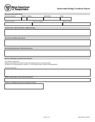 Document preview: Form BBS2805 Abbreviated Bridge Condition Report - Illinois