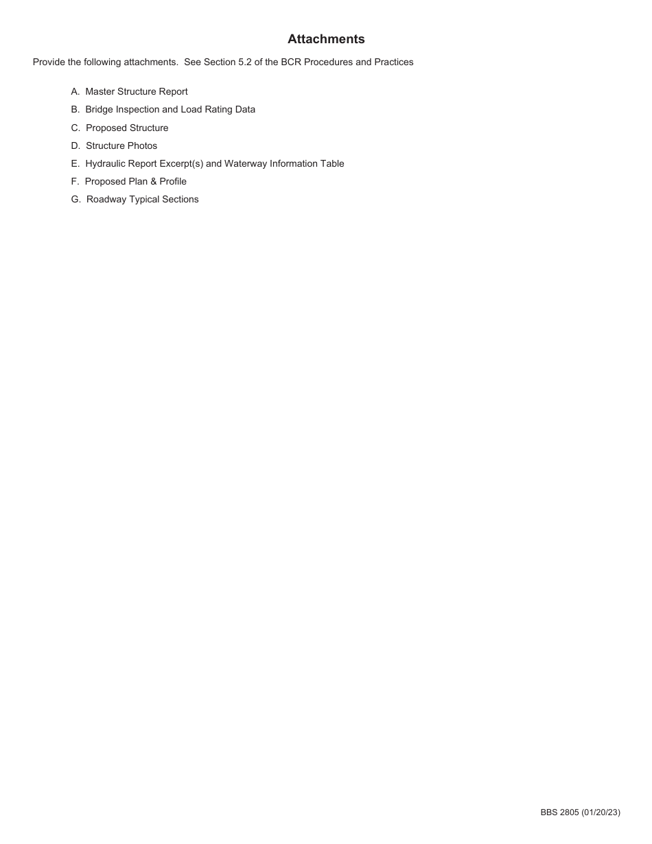 Form BBS2805 Abbreviated Bridge Condition Report - Illinois, Page 2