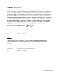 Application for Certification as a Kansas Certified Peer Specialist (Kcps) - Kansas, Page 4