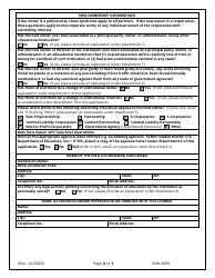 Application for Change of Ownership and Request for Provisional Authorization - Tennessee, Page 2