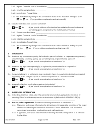 Application for Initial Authorization of a Postsecondary Educational Institution - Tennessee, Page 3