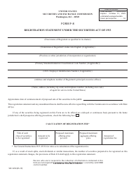Document preview: Form F-8 (SEC Form 2290) Registration Statement Under the Securities Act of 1933