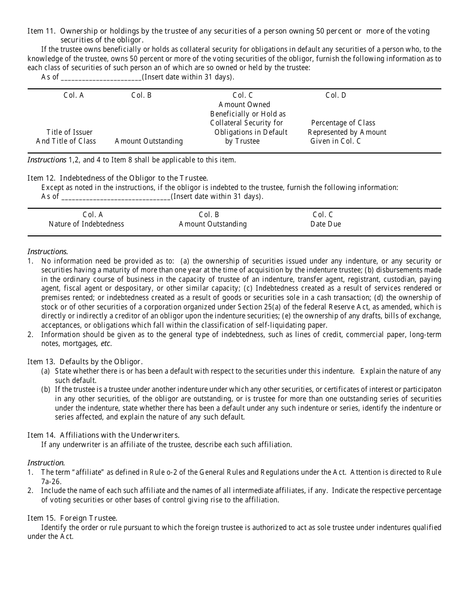 Form T-1 (SEC Form 1836) Statement of Eligibility and Qualification Under the Trust Indenture Act of 1939 of Corporations Designated to Act as Trustees, Page 4